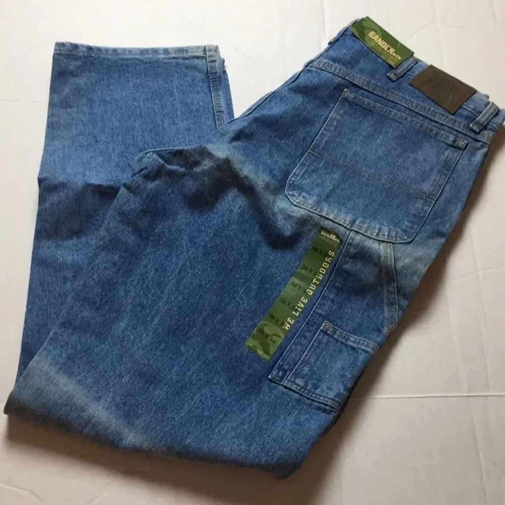 NWT Gander Mountain MGM Carl Carpenter Jeans 38 x 34 Blue Denim